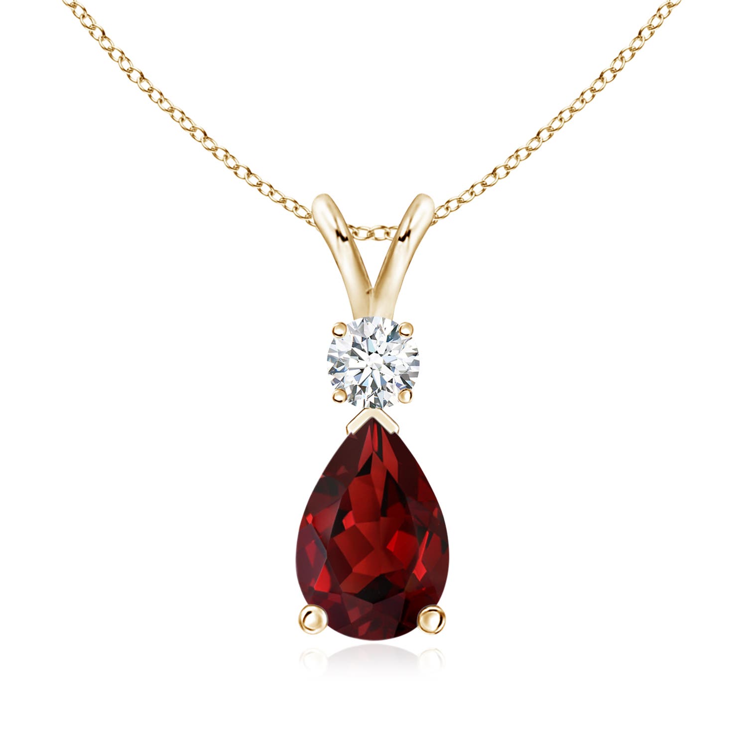 AAAA - Garnet / 1.96 CT / 14 KT Yellow Gold