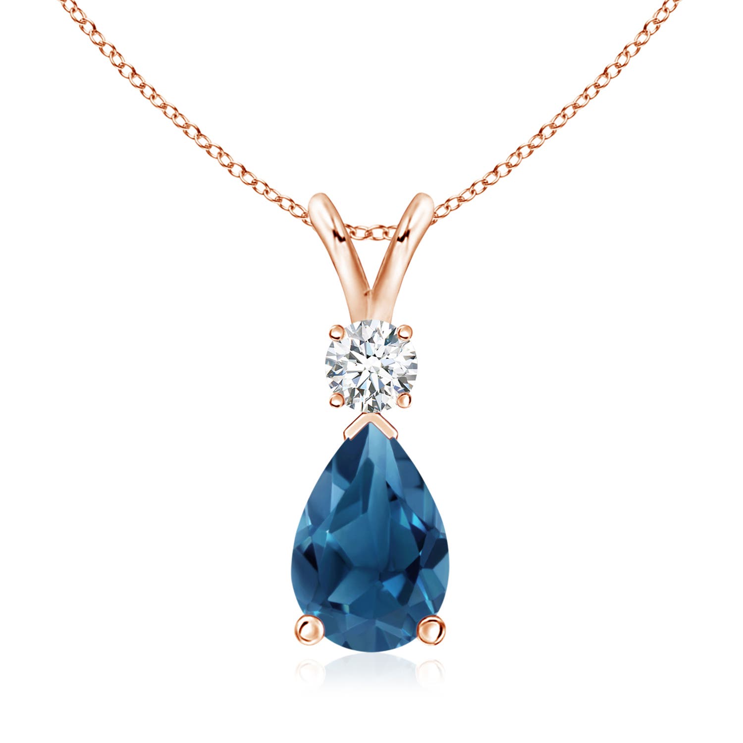 AA - London Blue Topaz / 2.48 CT / 14 KT Rose Gold