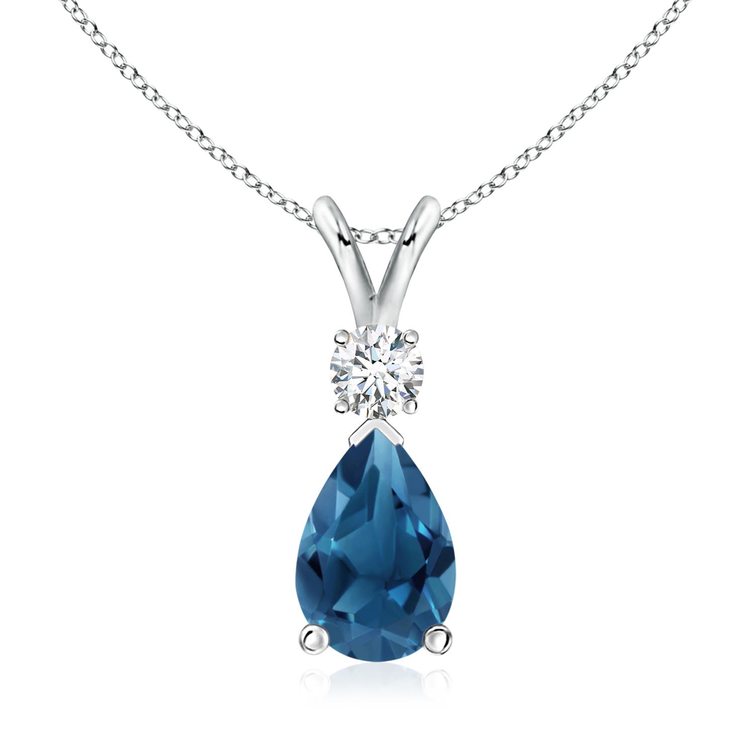 AA - London Blue Topaz / 2.48 CT / 14 KT White Gold