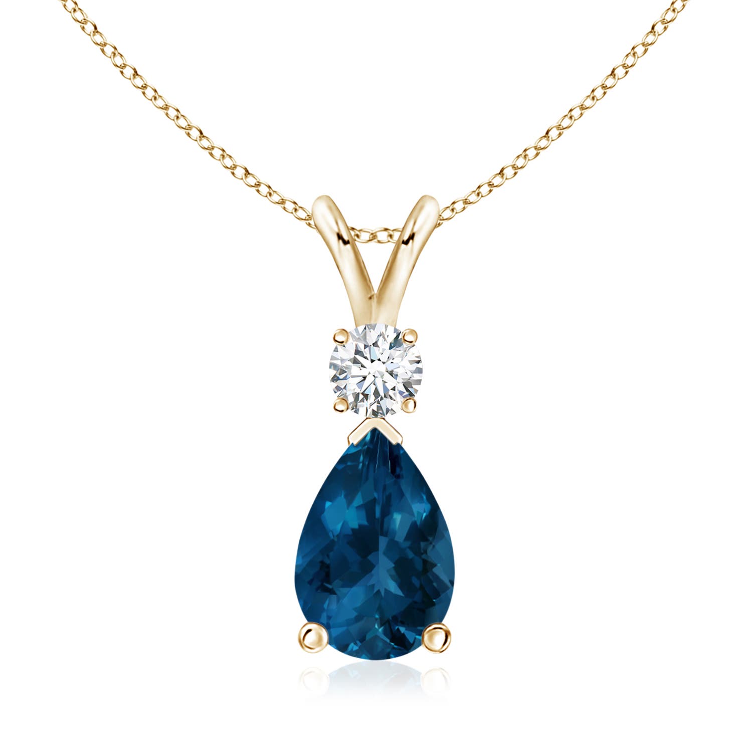 AAA - London Blue Topaz / 2.48 CT / 14 KT Yellow Gold