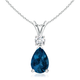 Pear AAA London Blue Topaz