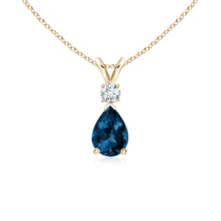 Pear AAAA London Blue Topaz