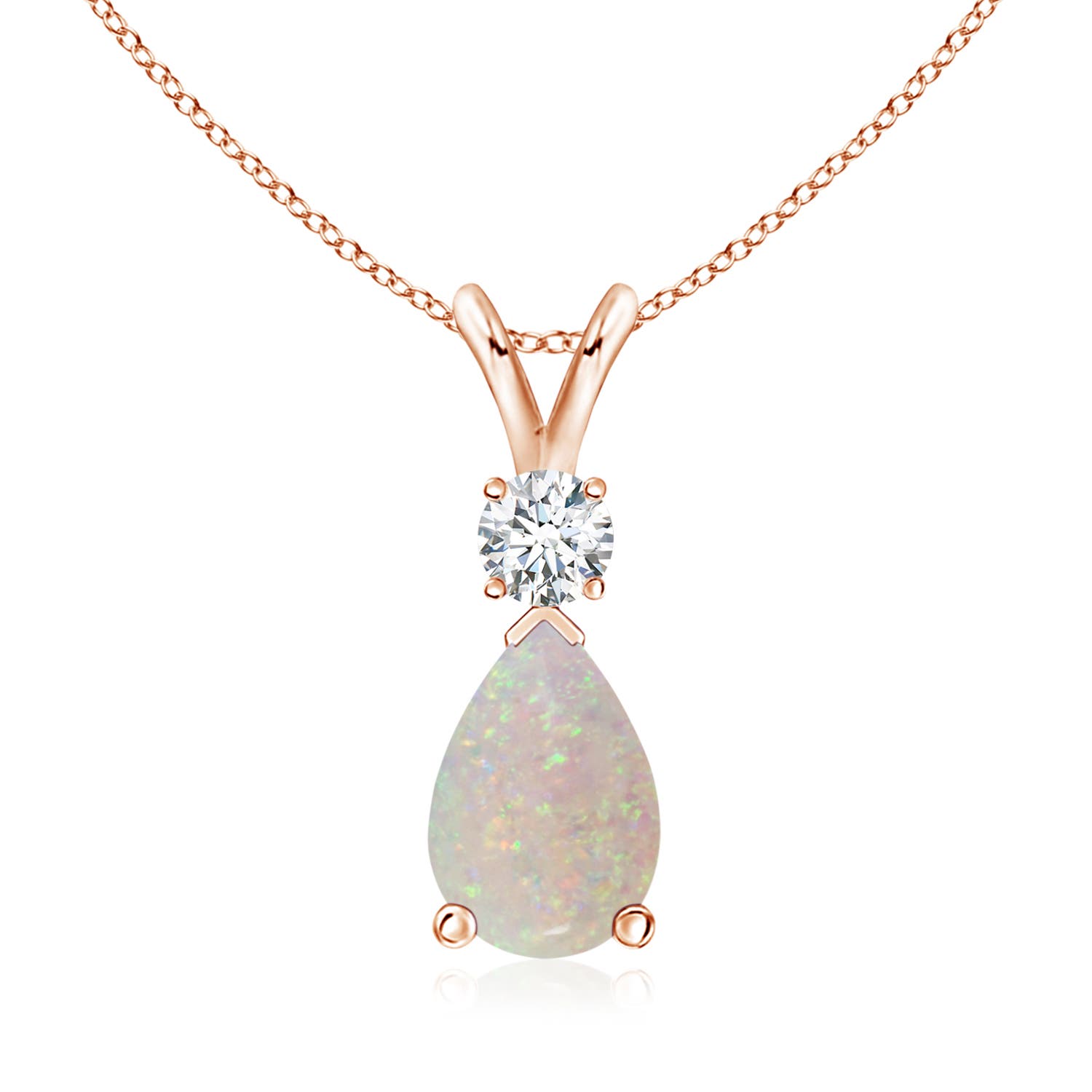 AA - Opal / 1.33 CT / 14 KT Rose Gold