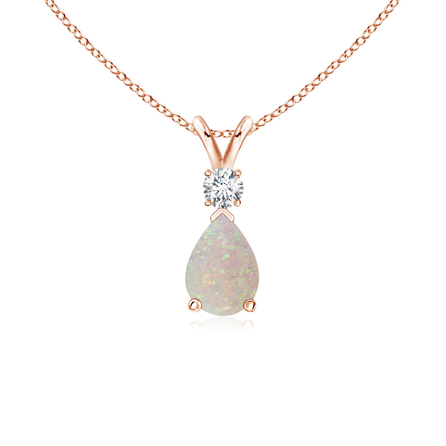 AA - Opal / 0.49 CT / 14 KT Rose Gold