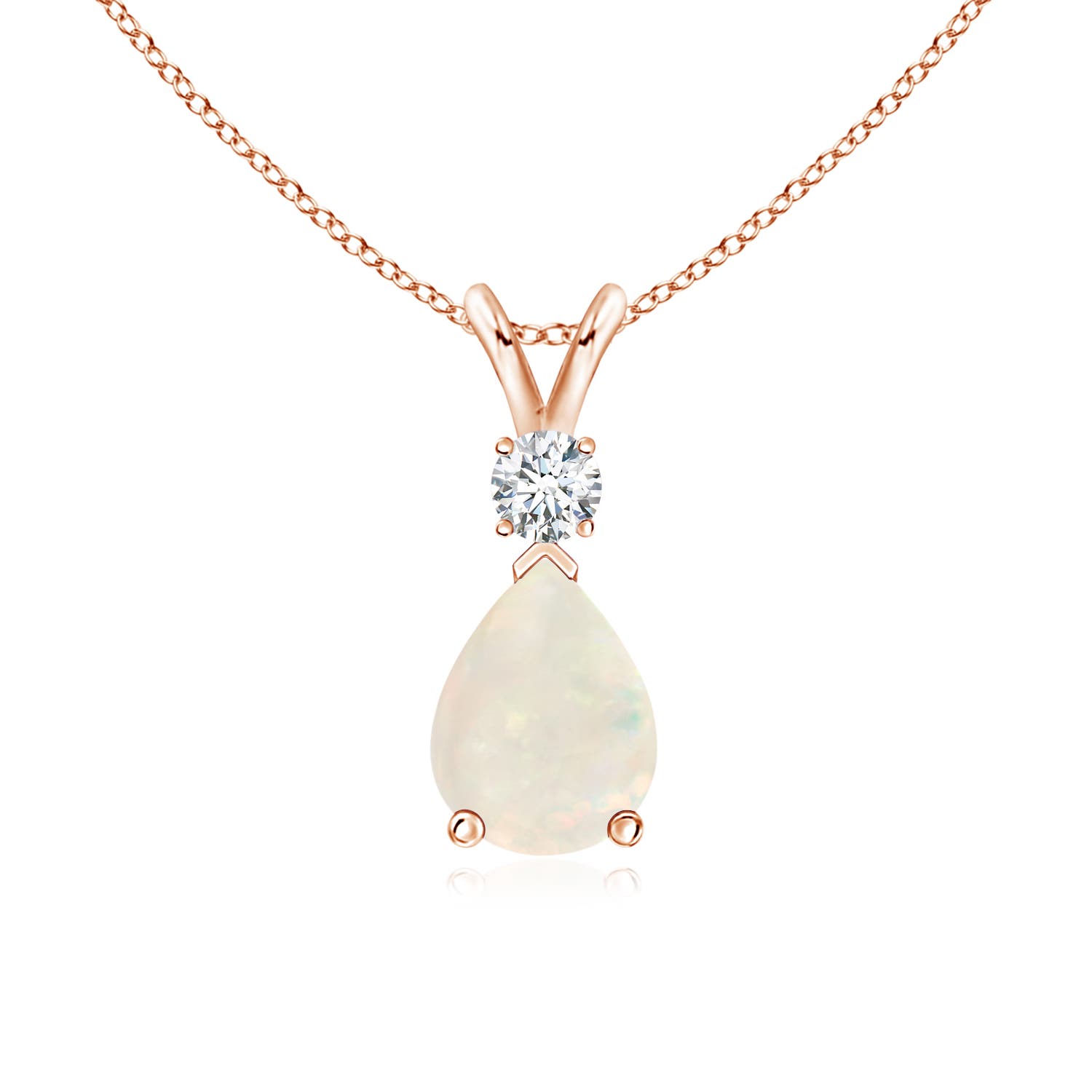 A - Opal / 0.81 CT / 14 KT Rose Gold