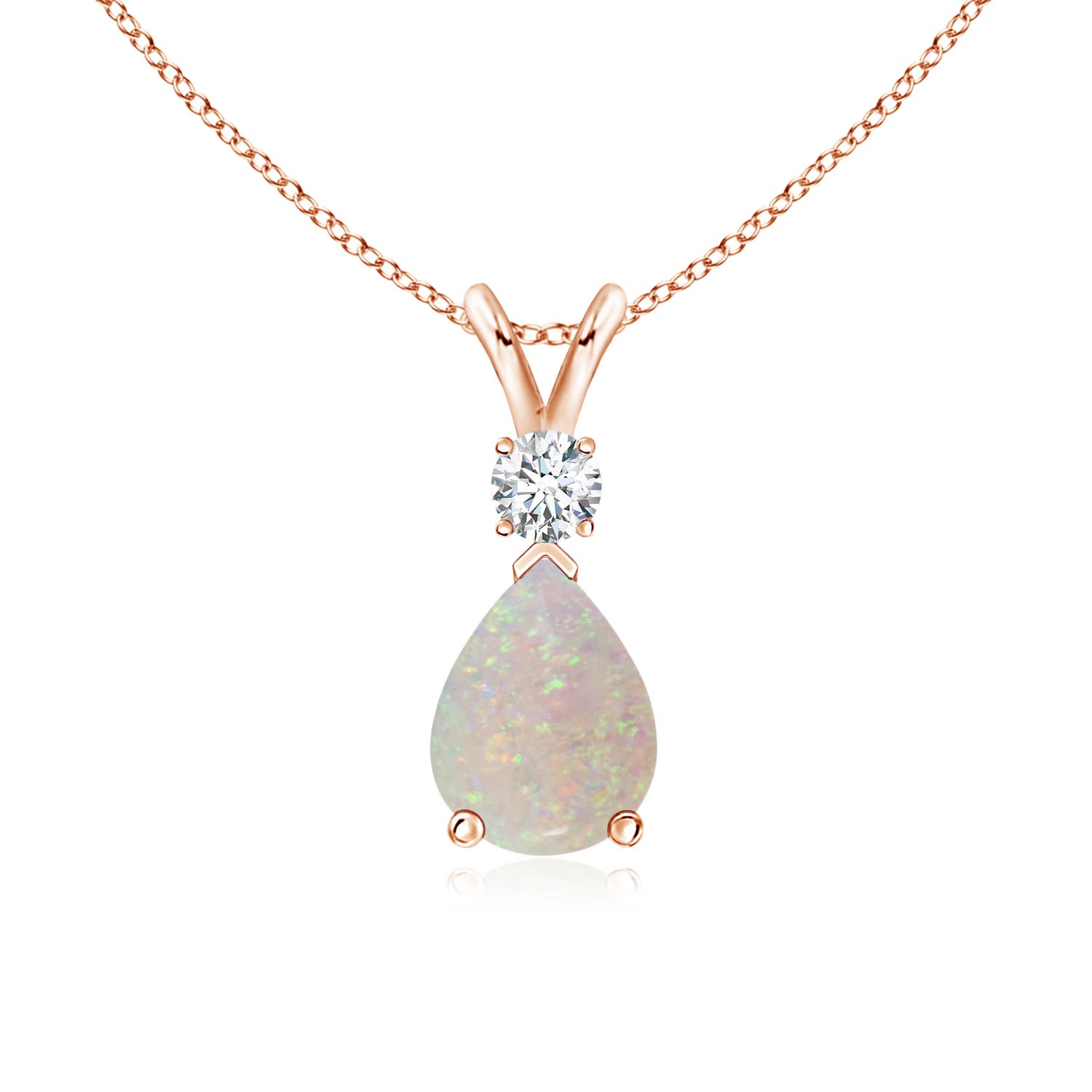 AA - Opal / 0.81 CT / 14 KT Rose Gold