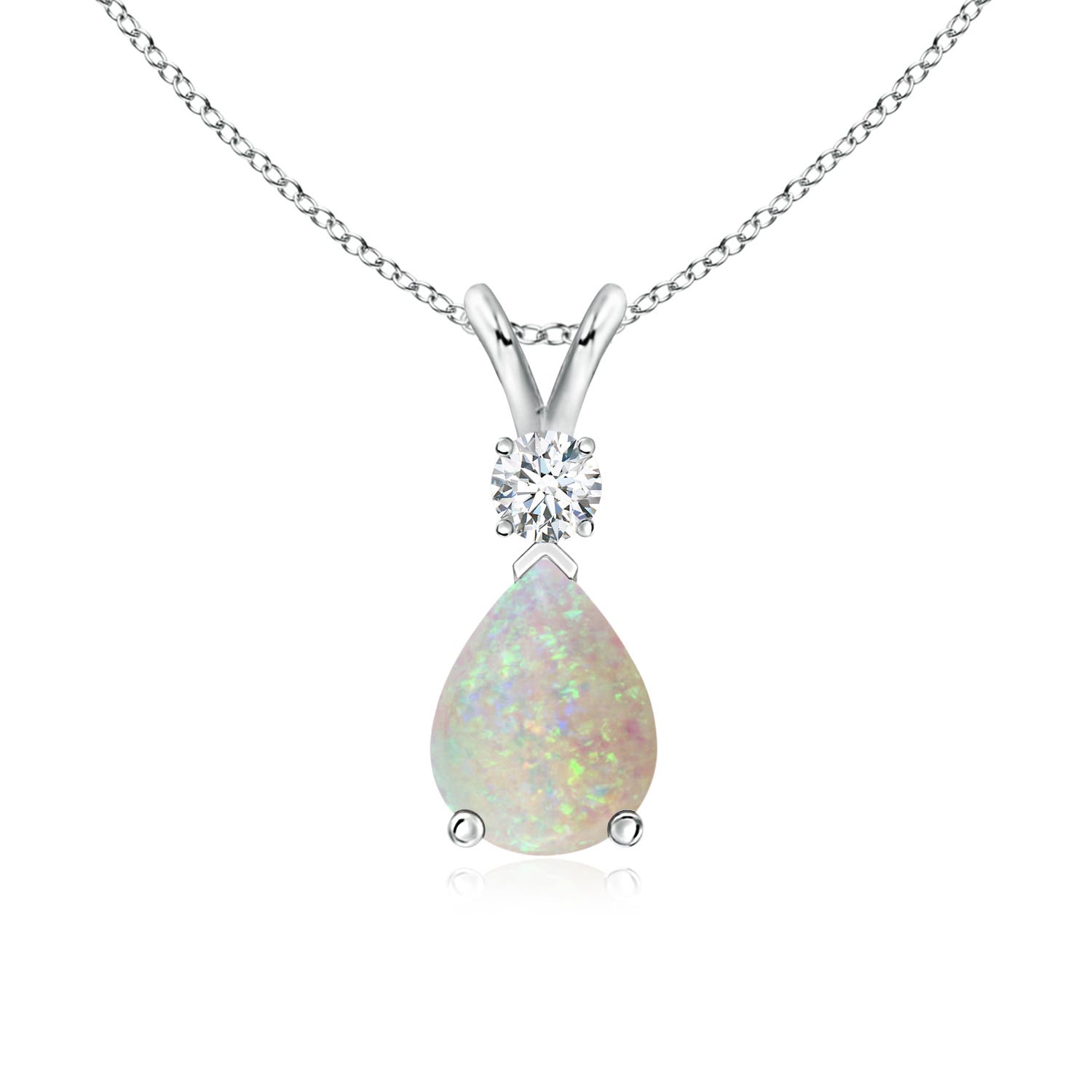 AAA - Opal / 0.81 CT / 14 KT White Gold