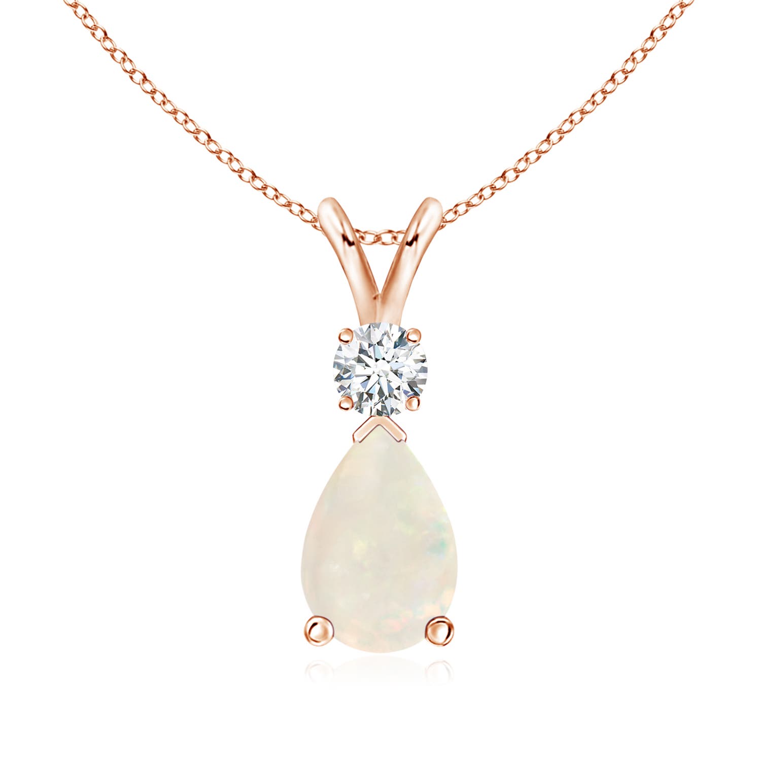 A - Opal / 1.06 CT / 14 KT Rose Gold