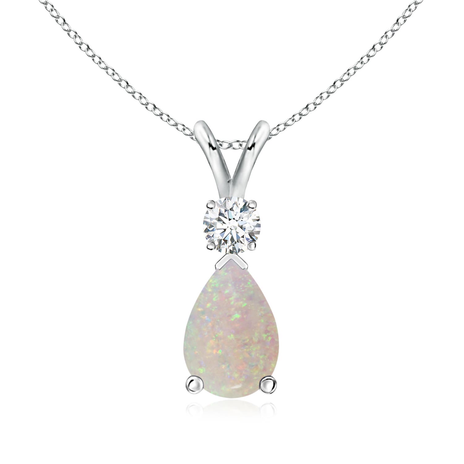 AA - Opal / 1.06 CT / 14 KT White Gold