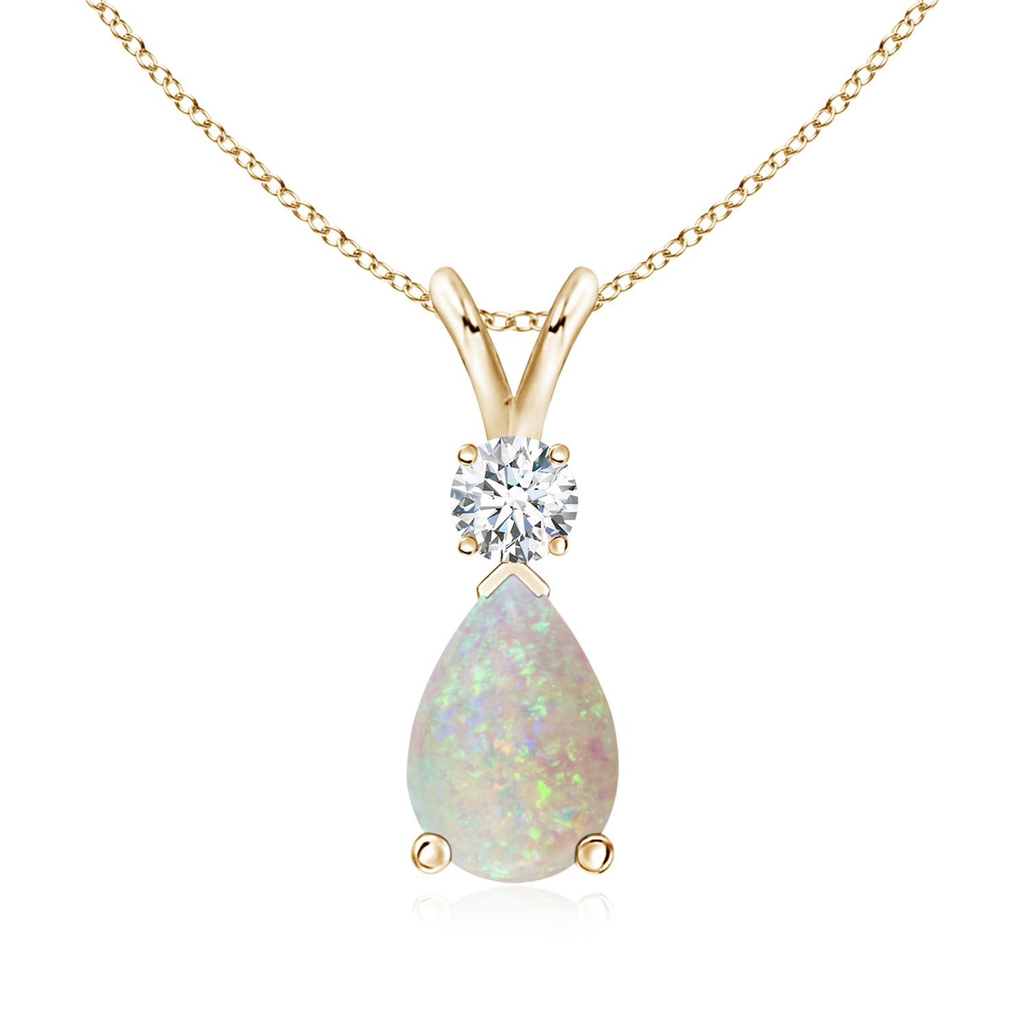 AAA - Opal / 1.06 CT / 14 KT Yellow Gold