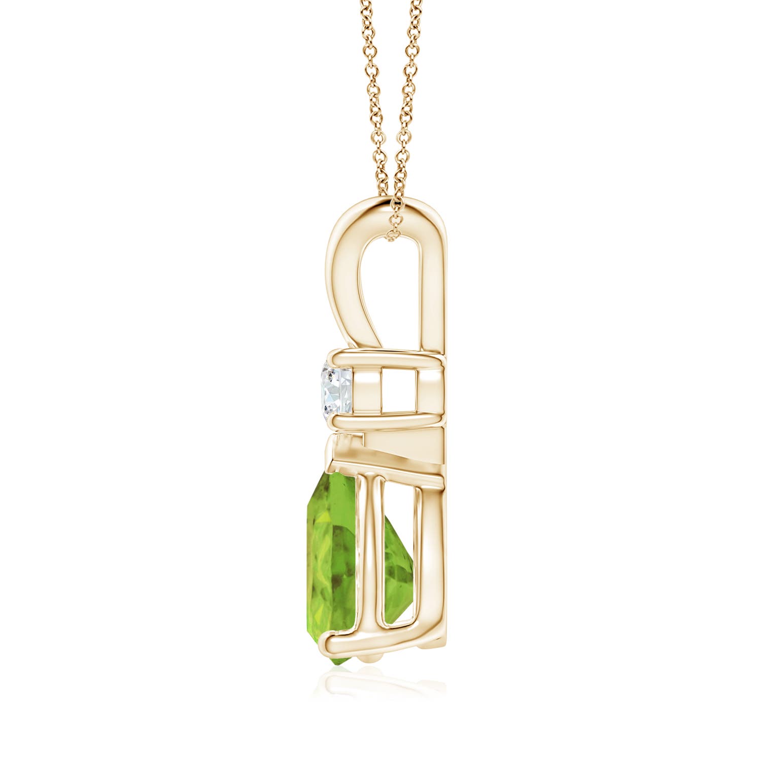 AA - Peridot / 2.08 CT / 14 KT Yellow Gold