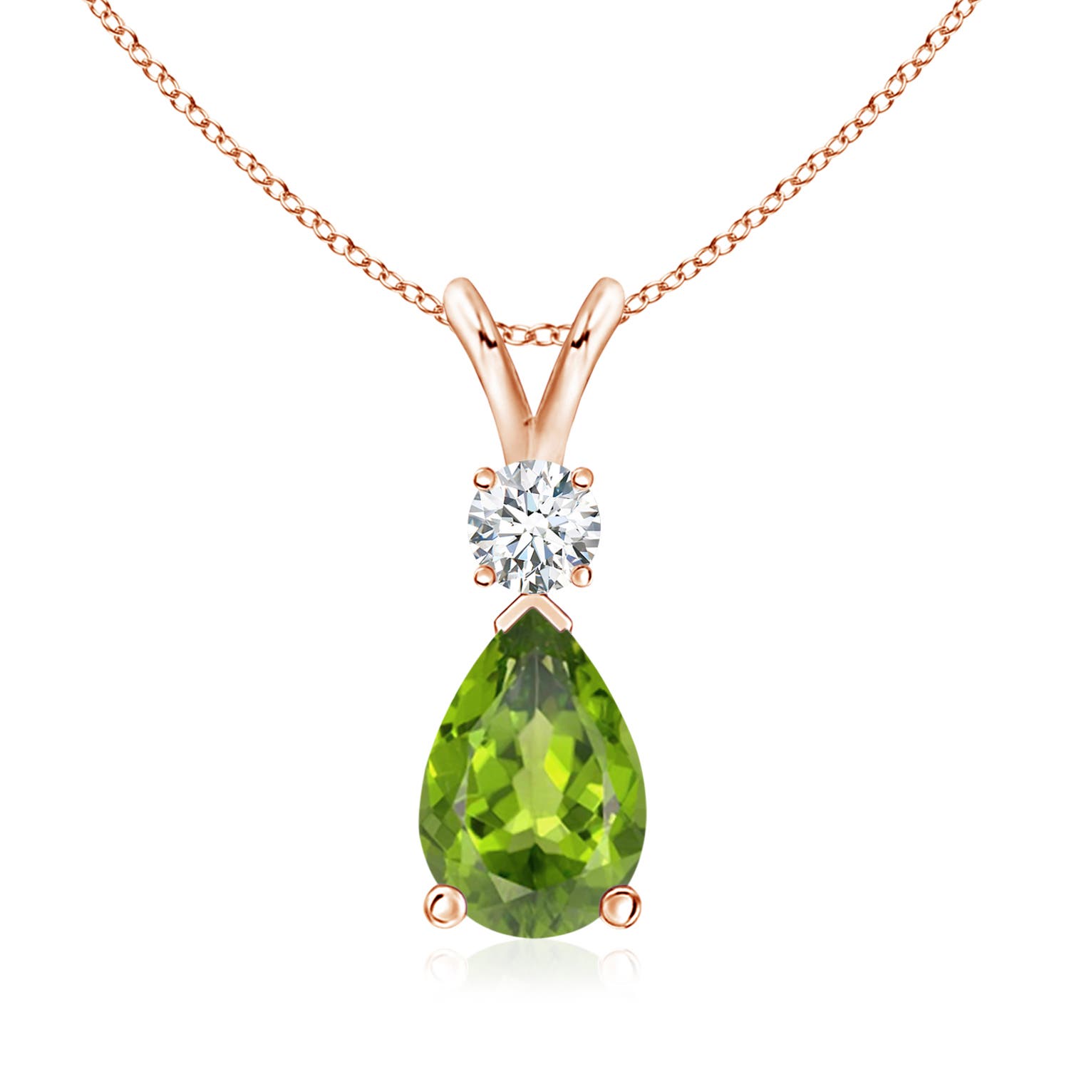 AAA - Peridot / 2.08 CT / 14 KT Rose Gold