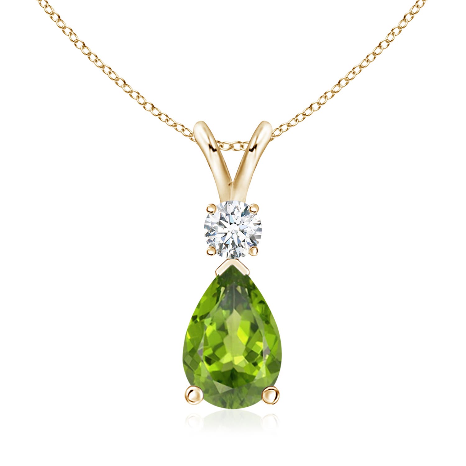 AAA - Peridot / 2.08 CT / 14 KT Yellow Gold