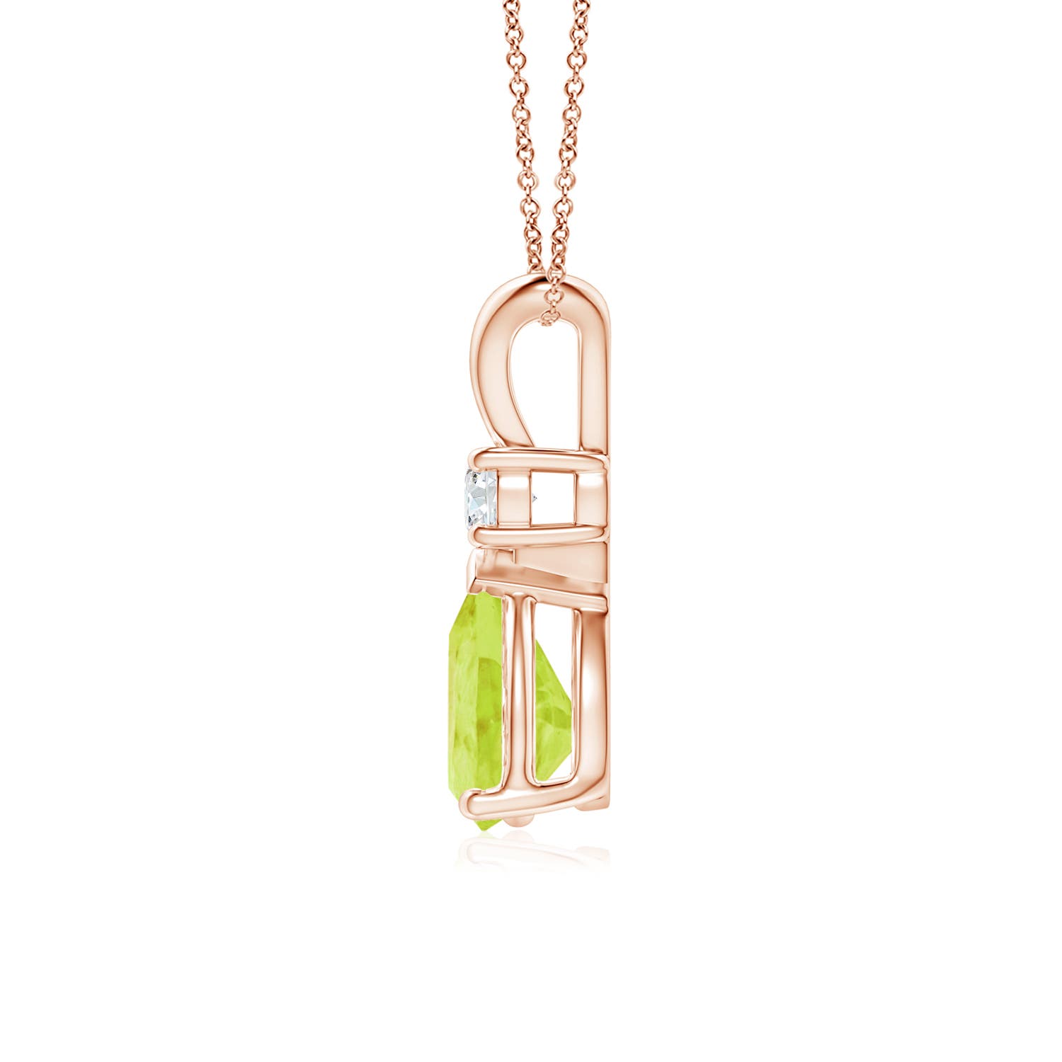 A - Peridot / 1.21 CT / 14 KT Rose Gold