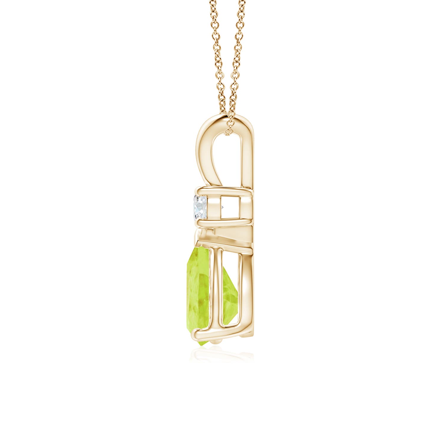 A - Peridot / 1.21 CT / 14 KT Yellow Gold