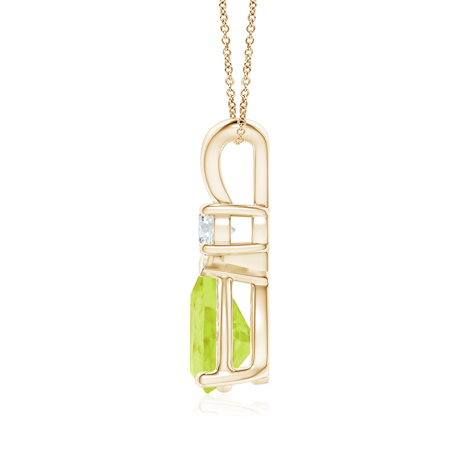 A - Peridot / 1.76 CT / 14 KT Yellow Gold