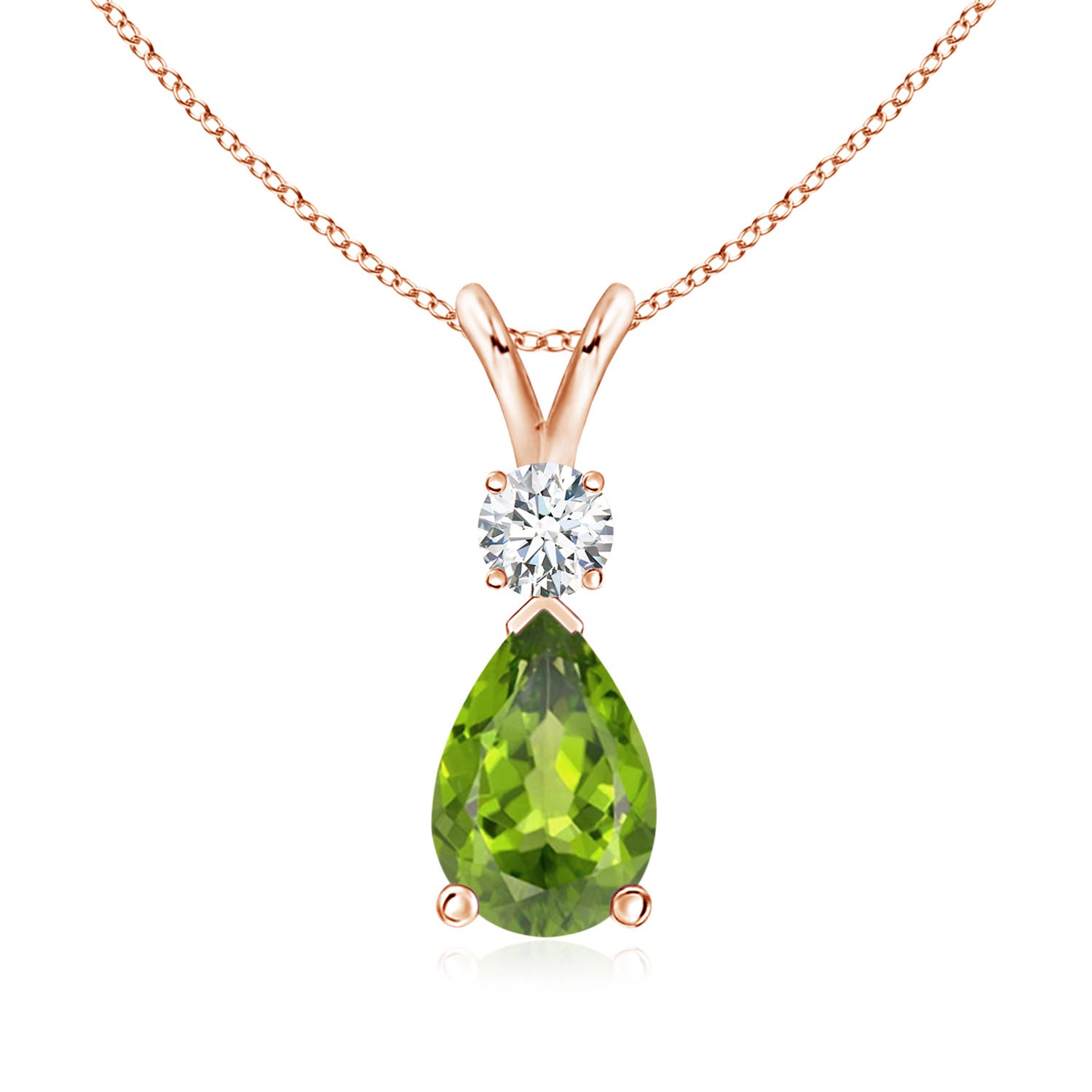 AAA - Peridot / 1.76 CT / 14 KT Rose Gold