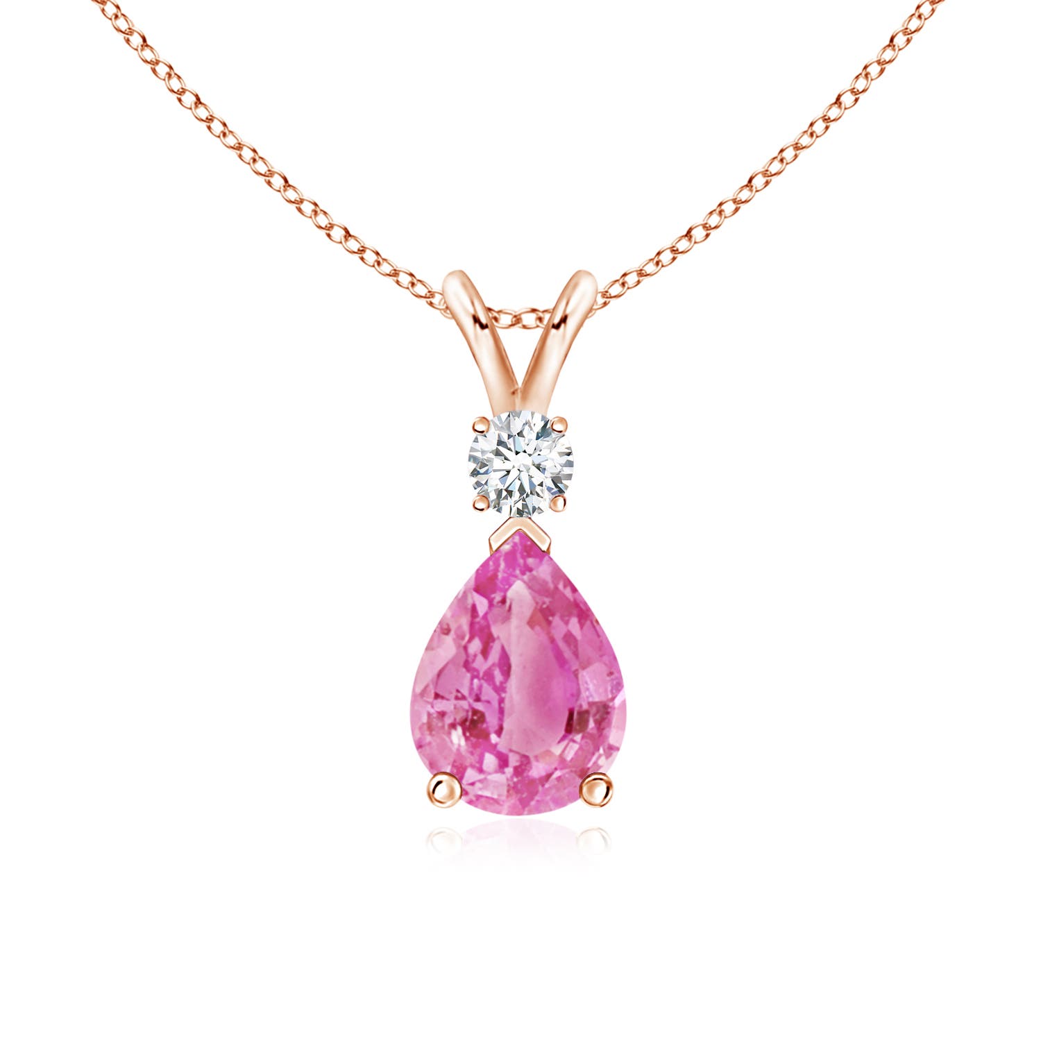 AA - Pink Sapphire / 1.36 CT / 14 KT Rose Gold