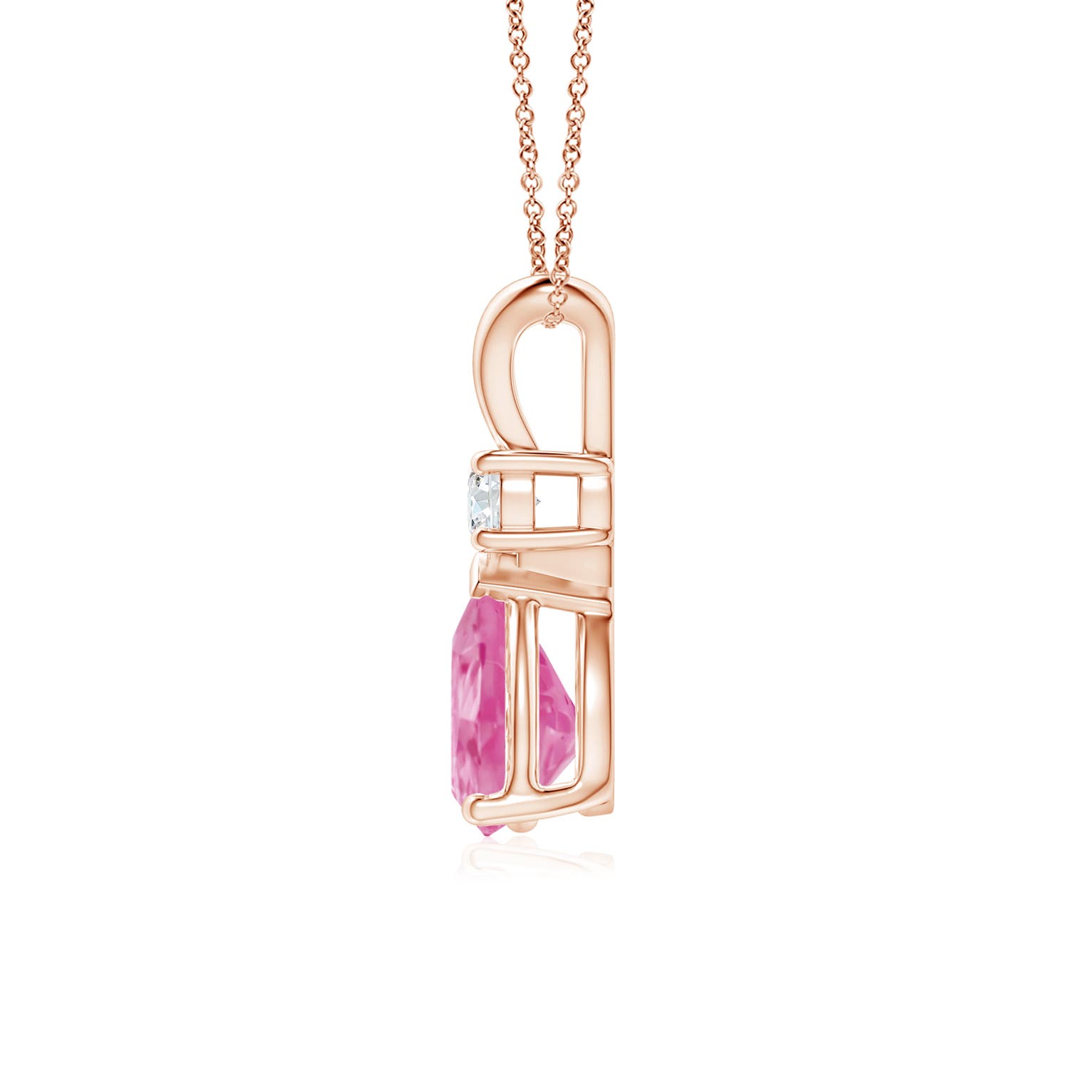 AA - Pink Sapphire / 1.36 CT / 14 KT Rose Gold