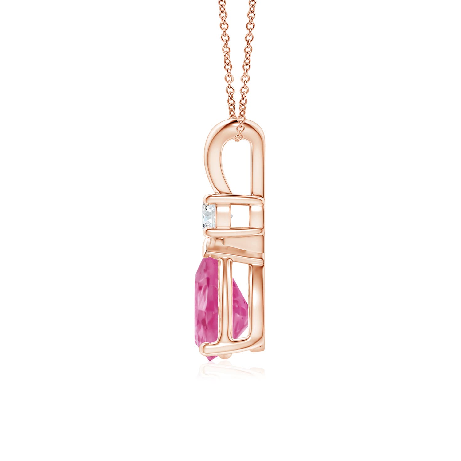 AAA - Pink Sapphire / 1.36 CT / 14 KT Rose Gold