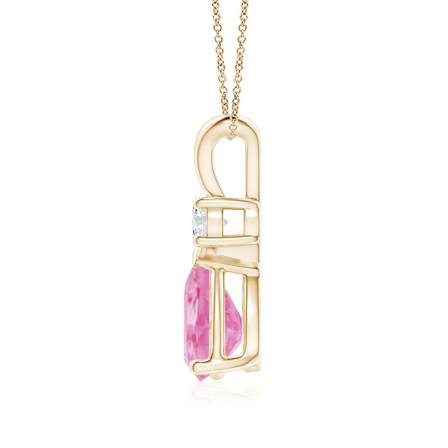 A - Pink Sapphire / 1.76 CT / 14 KT Yellow Gold