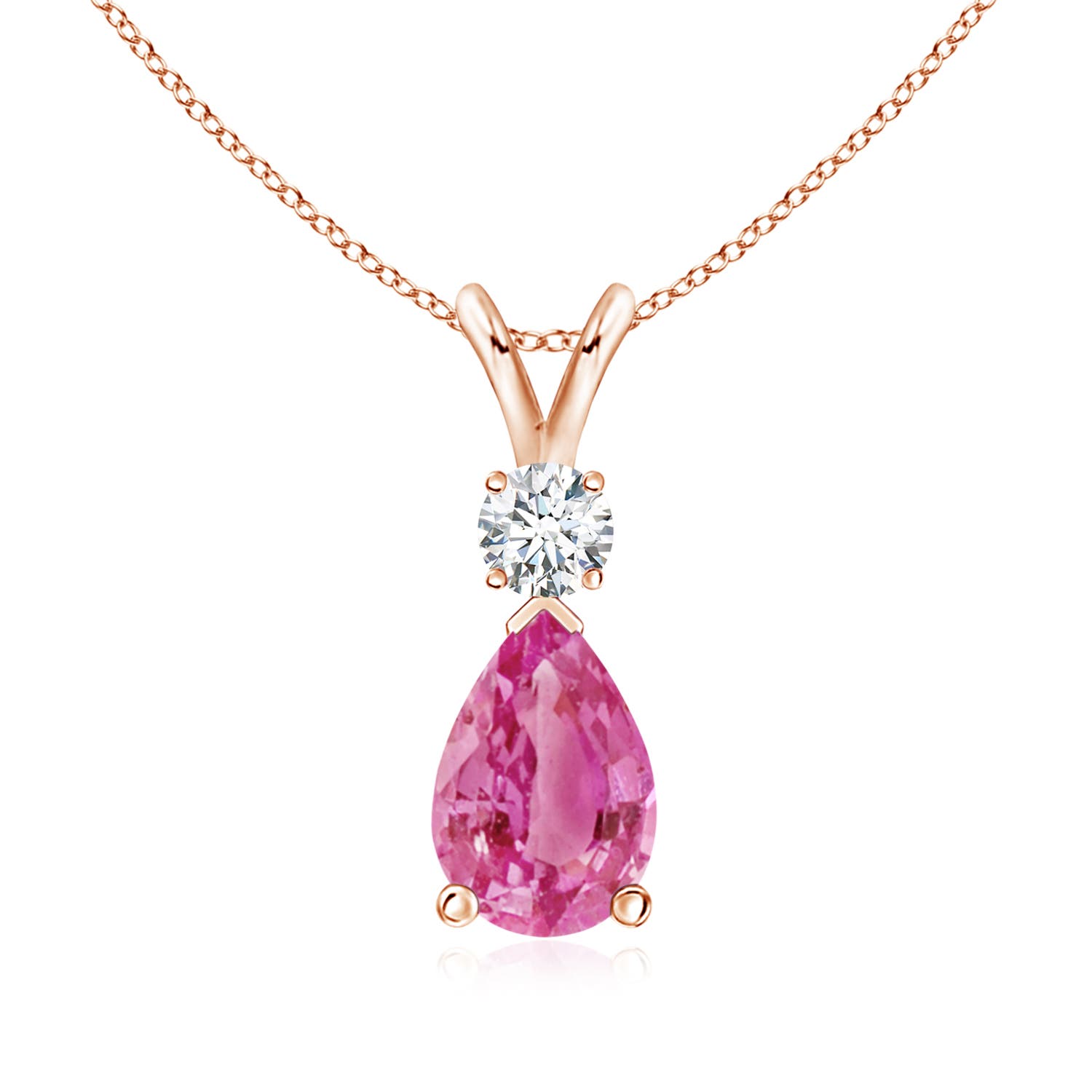 AAA - Pink Sapphire / 1.76 CT / 14 KT Rose Gold