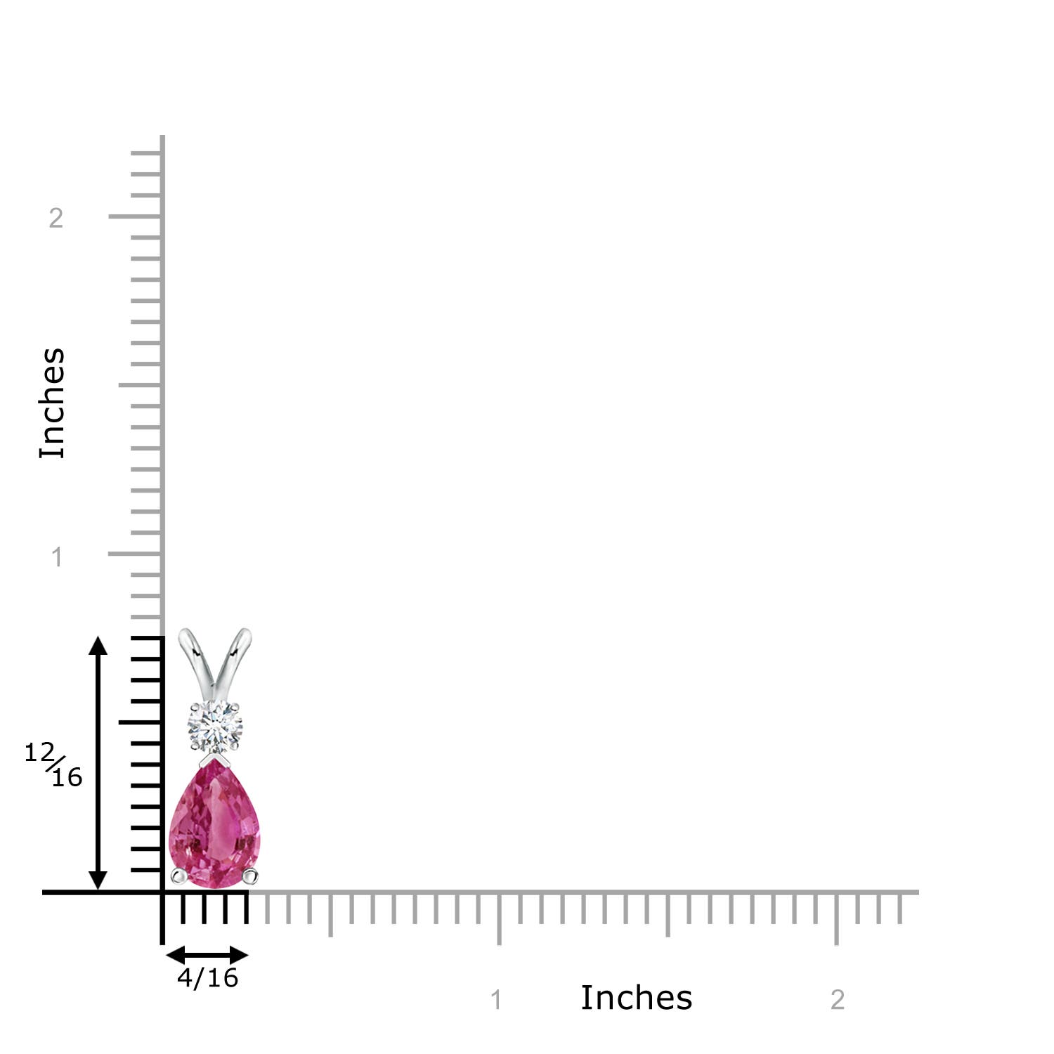 AAAA - Pink Sapphire / 1.76 CT / 14 KT White Gold