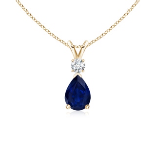 Pear AA Blue Sapphire