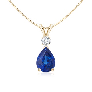Pear AAA Blue Sapphire