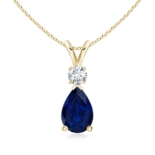Pear AA Blue Sapphire