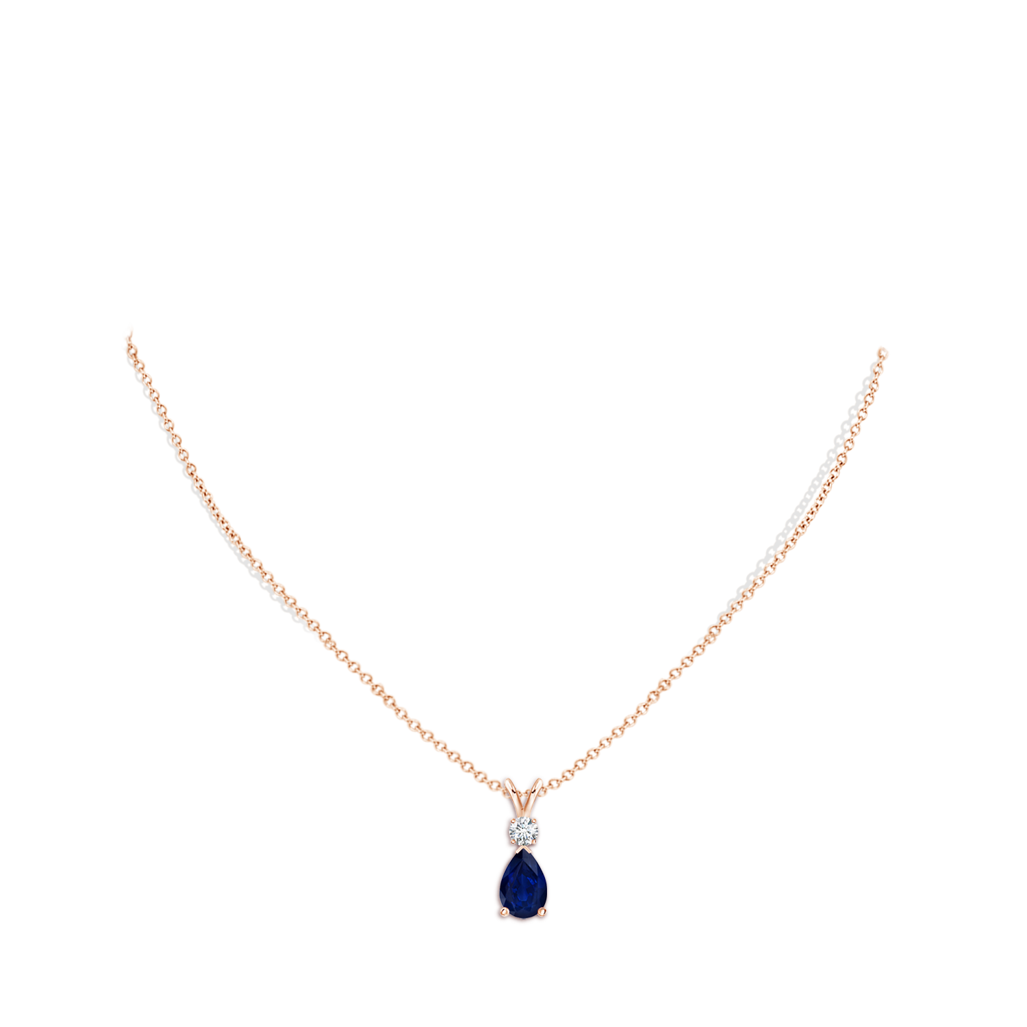 AA- Blue Sapphire / 1.68 CT / 14 KT Rose Gold