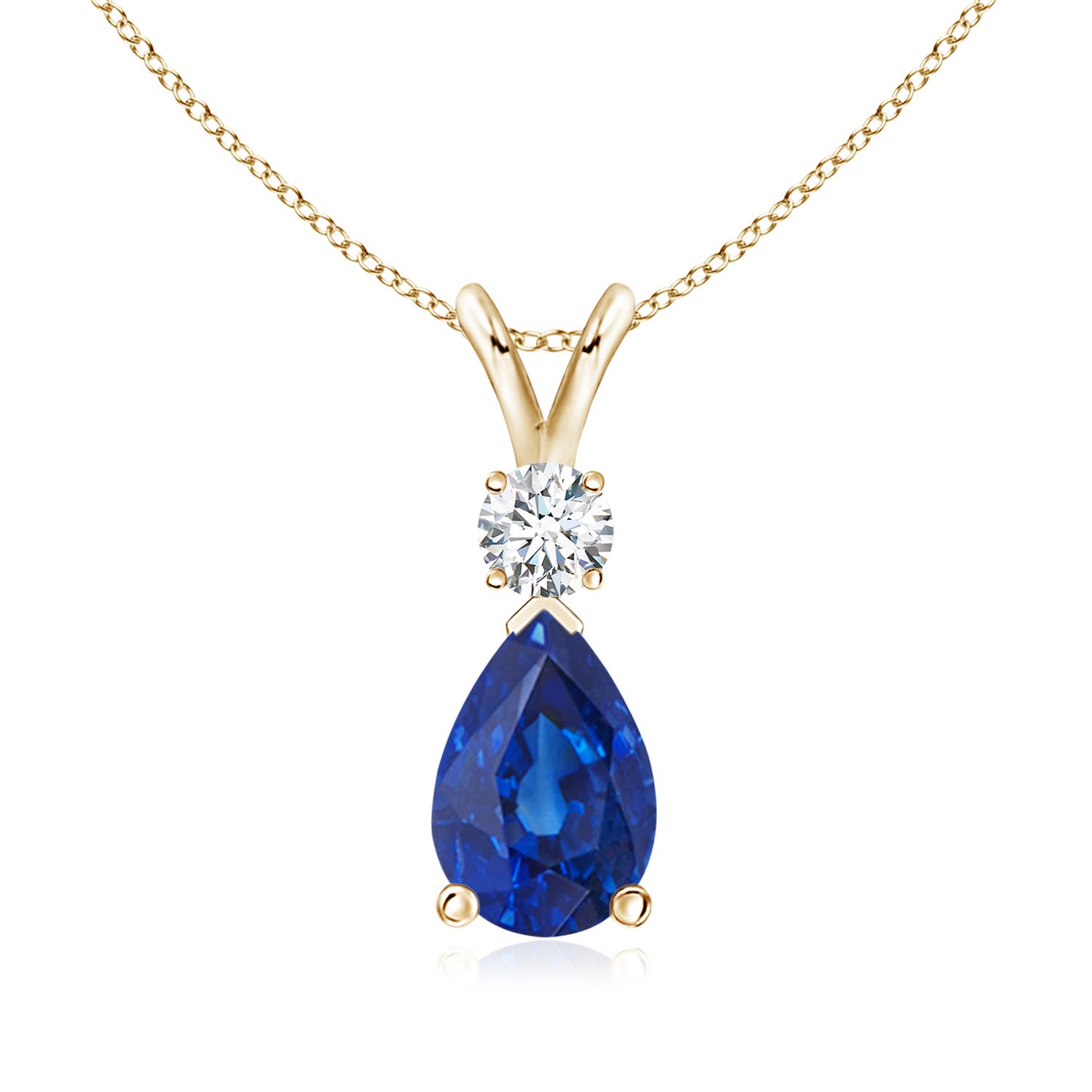 AAA- Blue Sapphire / 1.68 CT / 14 KT Yellow Gold