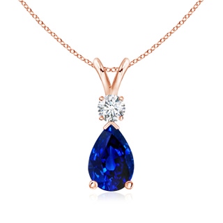 Pear AAAA Blue Sapphire