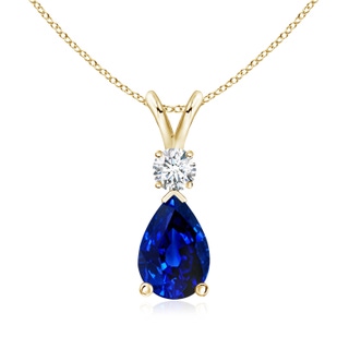 Pear AAAA Blue Sapphire