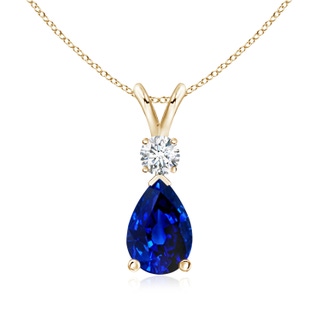 Pear AAAA Blue Sapphire