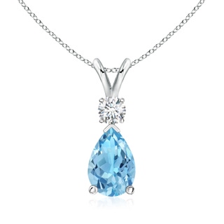 Pear A Swiss Blue Topaz