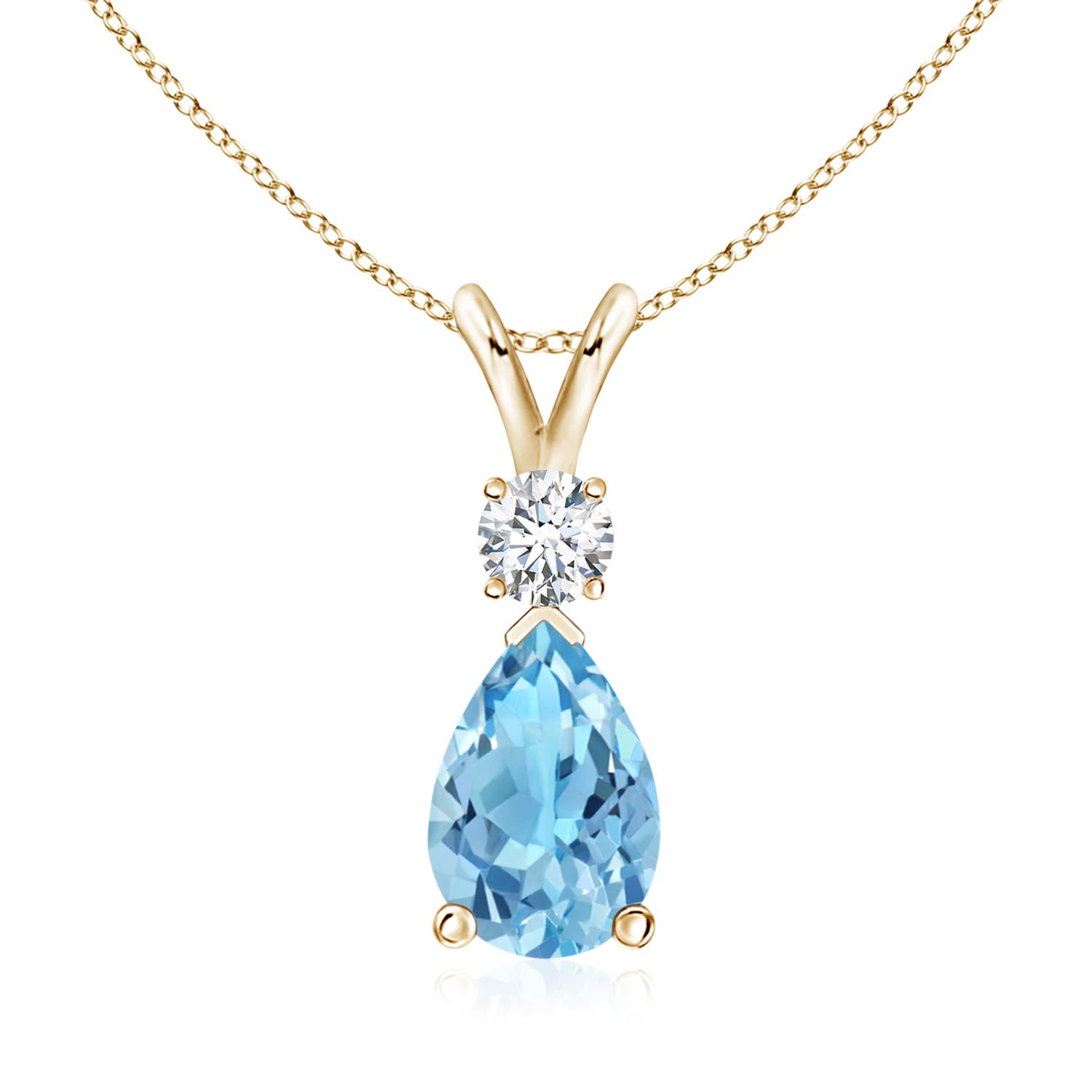 A - Swiss Blue Topaz / 2.48 CT / 14 KT Yellow Gold