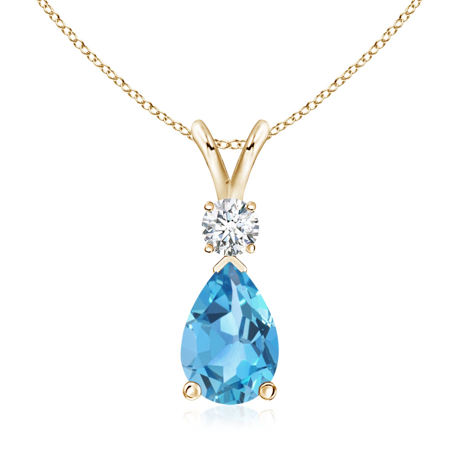 AA - Swiss Blue Topaz / 2.48 CT / 14 KT Yellow Gold