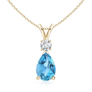 Pear AA Swiss Blue Topaz