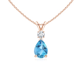 Pear AA Swiss Blue Topaz