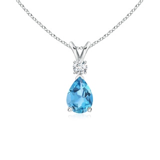 Pear AA Swiss Blue Topaz