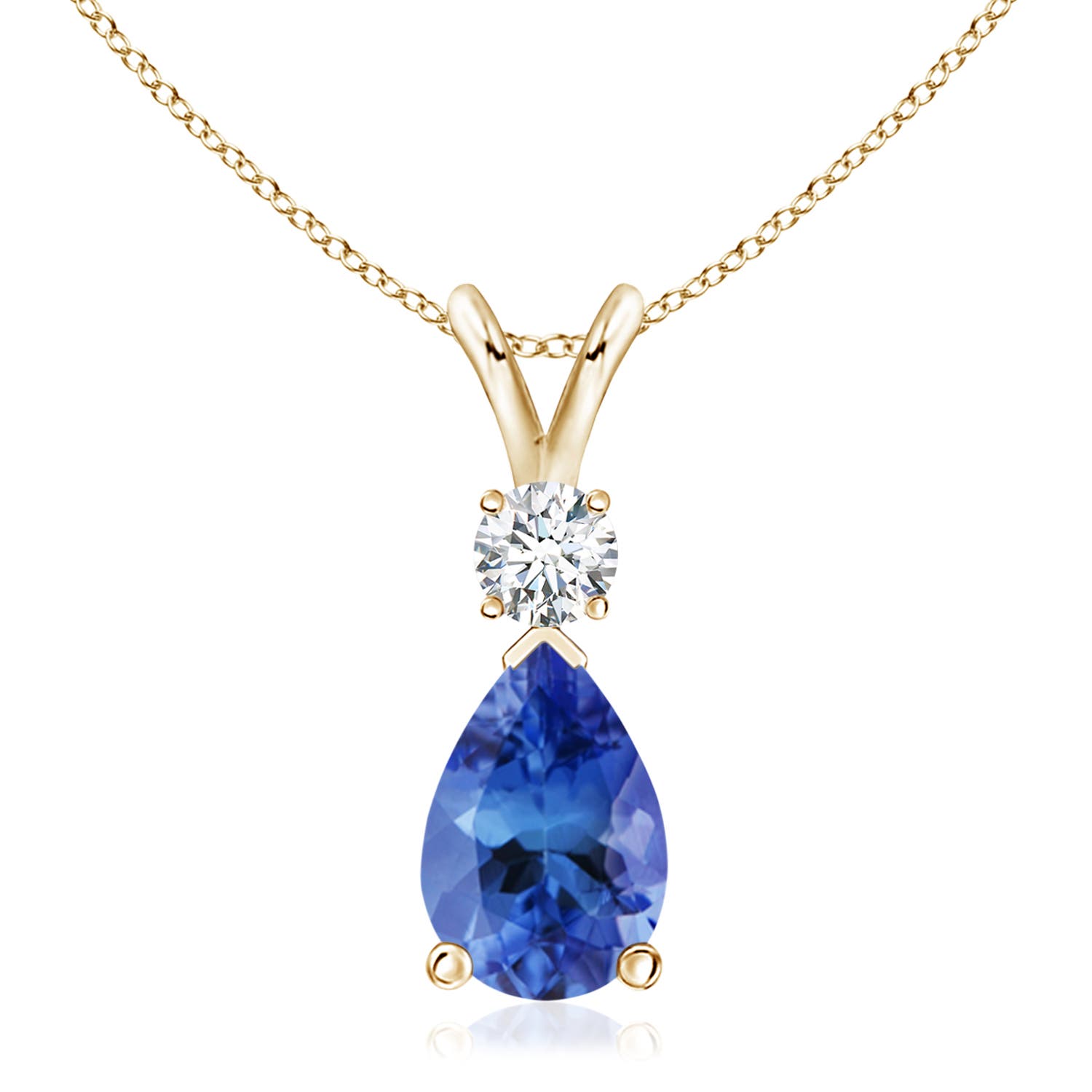 AA - Tanzanite / 3.28 CT / 14 KT Yellow Gold