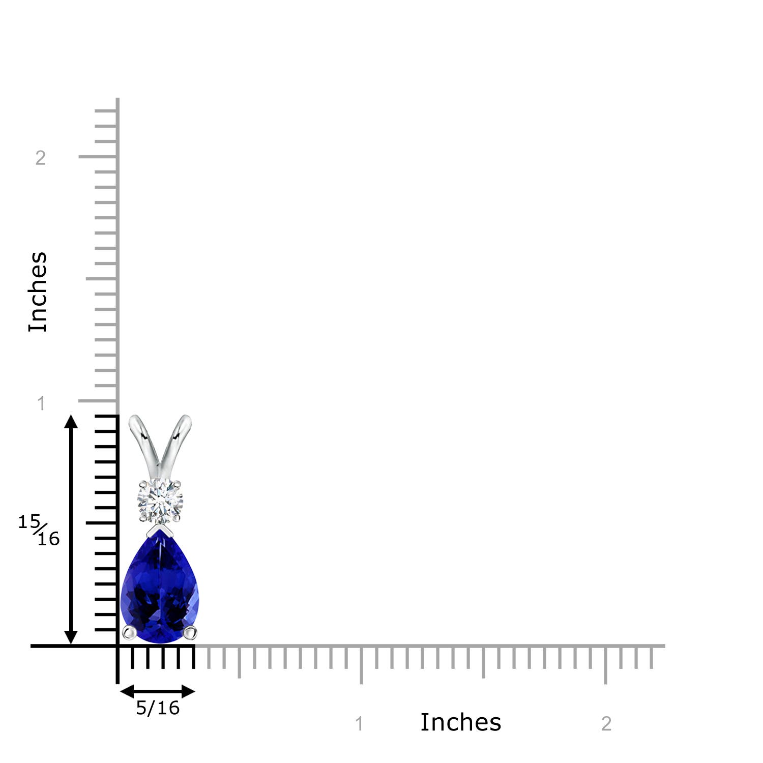 AAAA - Tanzanite / 3.28 CT / 14 KT White Gold