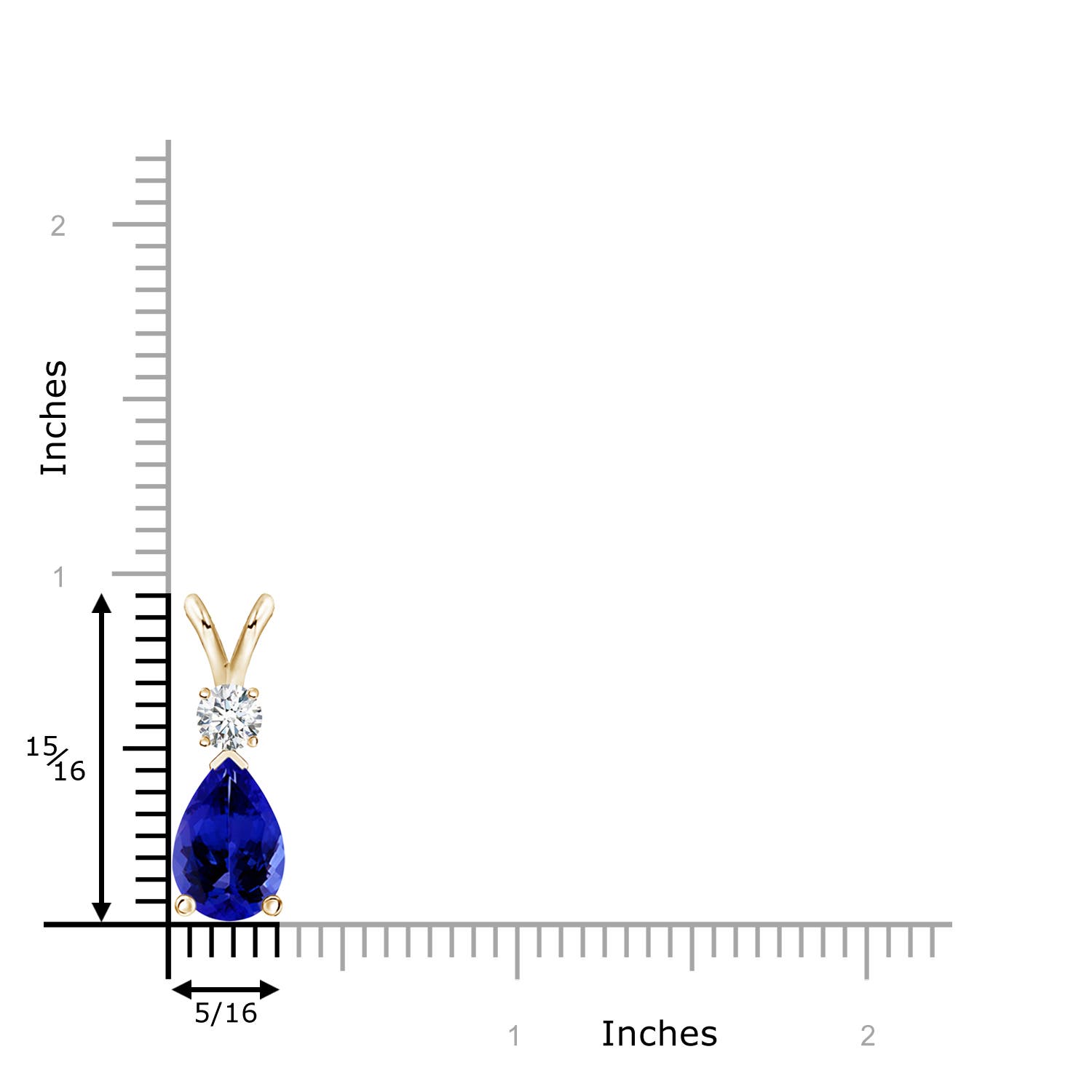 AAAA - Tanzanite / 3.28 CT / 14 KT Yellow Gold