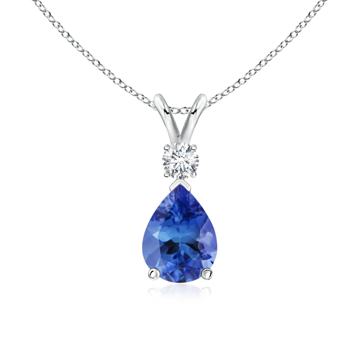 AA - Tanzanite / 1.21 CT / 14 KT White Gold