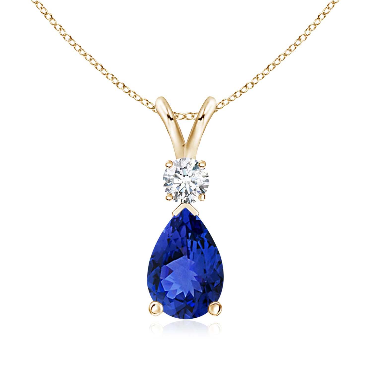 AAA - Tanzanite / 1.46 CT / 14 KT Yellow Gold