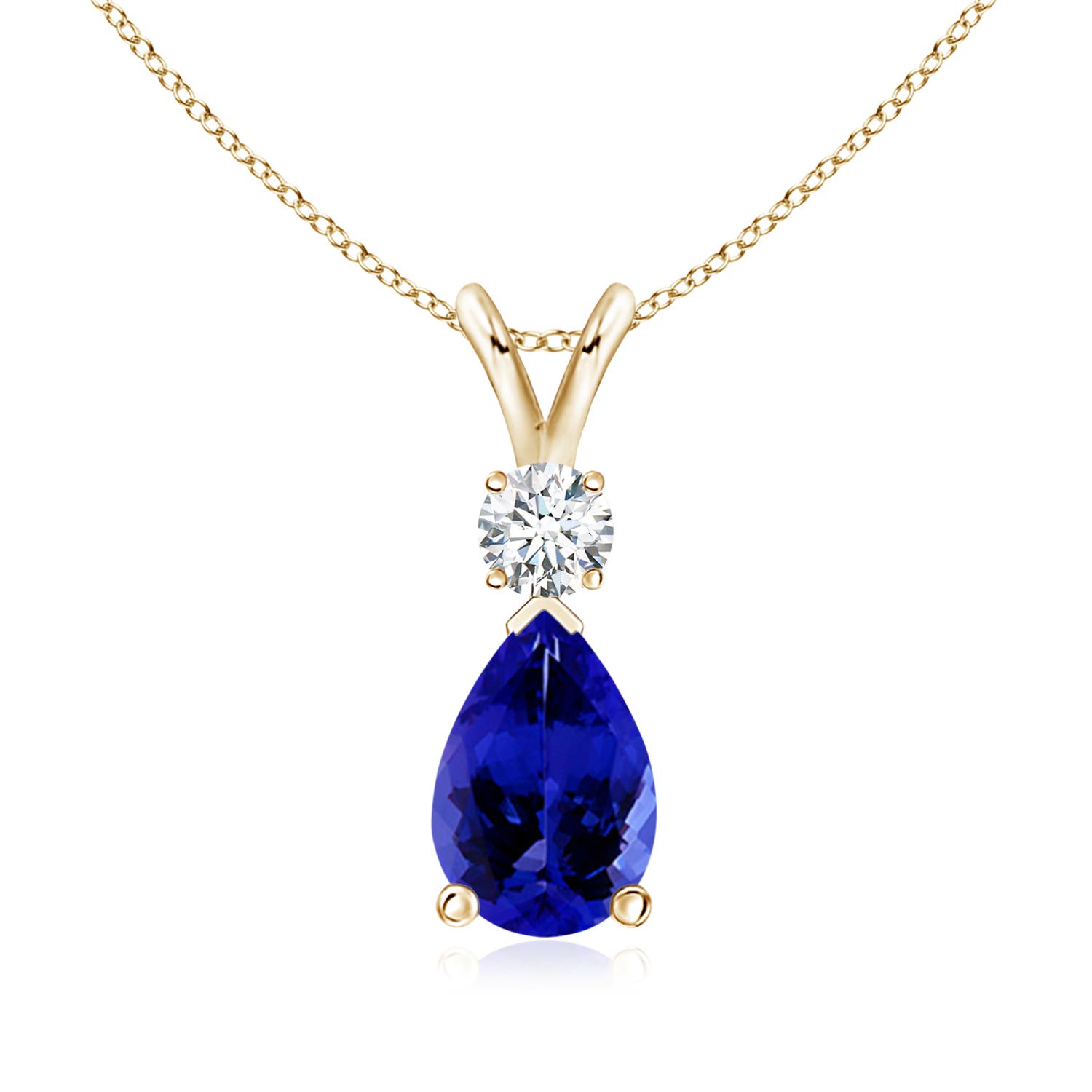 AAAA - Tanzanite / 1.46 CT / 14 KT Yellow Gold