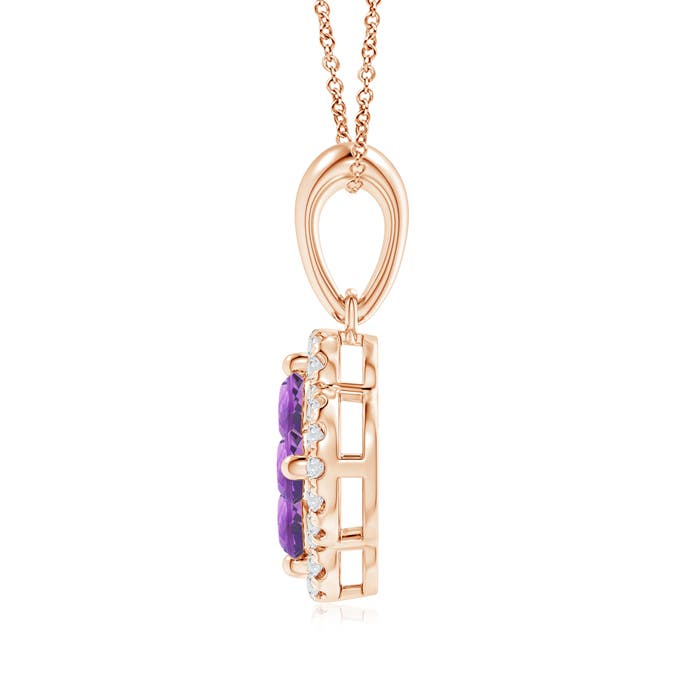 A - Amethyst / 0.52 CT / 14 KT Rose Gold