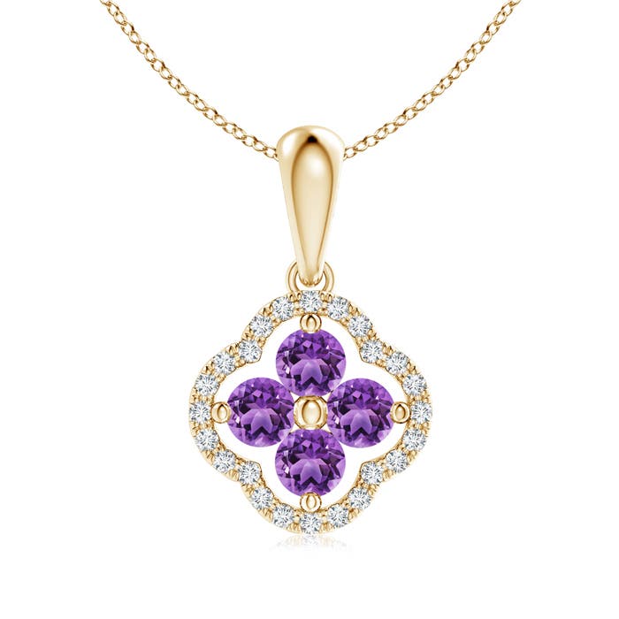 AA - Amethyst / 0.52 CT / 14 KT Yellow Gold