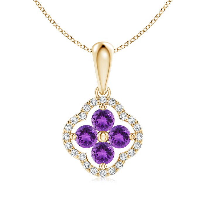 AAA - Amethyst / 0.52 CT / 14 KT Yellow Gold